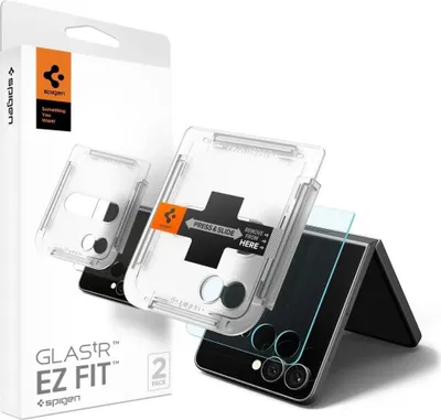 Zdjęcie produktu dla Spigen GLAS.tR EZ Fit HD, Samsung, Galaxy Z Flip 7, Przezroczysty, 2 szt.