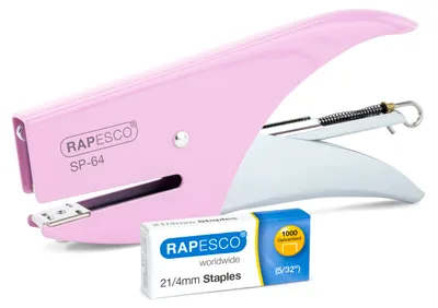 Obrázek produktu pro Sponkovačka Rapesco SP-64 a 1000 sponek, růžová