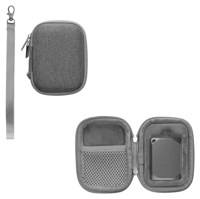 Produktbild von kwmobile Hülle kompatibel mit Crucial X9 Pro / X10PRO / X6 / WD Elements SE 1T 2T SSD Festplatte - Case Tasche für portable SSD - Tragetasche mit