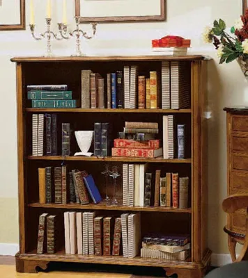 Produktbild von Wohnzimmer Vitrine Schrank Bücher Regal Anrichte Klassische Möbel Regale Holz