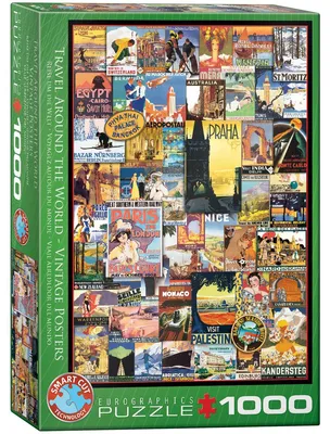 Image de EUROGRAPHICS Affiches de voyage puzzle 1000 pièces
