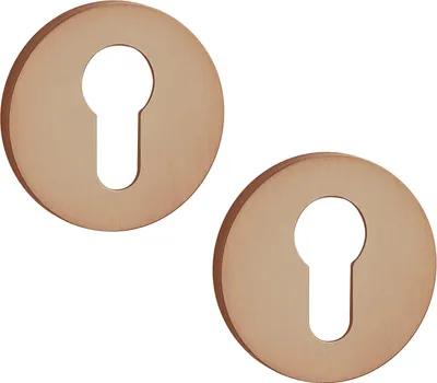 Immagine prodotto di Inserti rotondi a rosetta per maniglia interna della porta, oro rosa