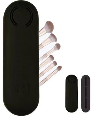 Produktbild von Make-up-Pinselhalter, Reise-Silikon-Make-up-Pinsel-Organizer-Tasche, tragbar, staubdicht, Kosmetikpinsel-Beutel fuer Frauen