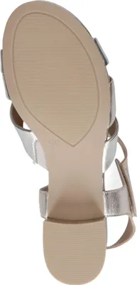 Produktbild von Caprice Damen Sandale aus Leder mit gekreuzten Riemchen 9-28201-46, Größe:40.5 EU, Farbe:Gold