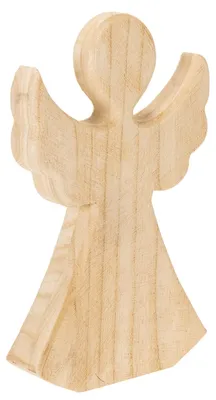 Produktbild von Elegante Dekofigur Engel aus Holz für festliche Wohnakzente