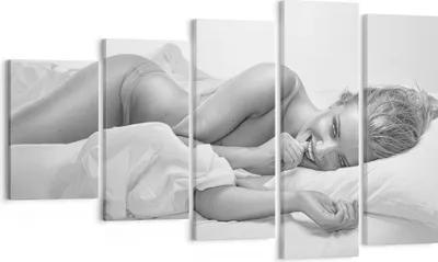 Produktbild von Bild auf Leinwand - Leinwandbild - Weiblich mode modell posieren - 100x60cm - Wand Bild - Wanddeko - Leinwanddruck - Bilder - Kunstdruck - Wanddekoration - Leinwand bilder - Wandkunst - EG100x60-2606
