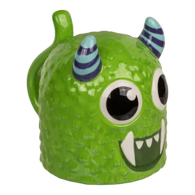 Produktbild von Grünes Monster kopfüber Kaffeebecher Kindertasse aus Keramik