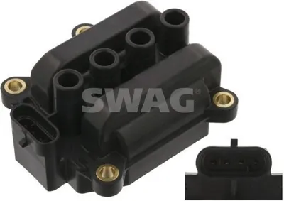 Produktbild von SWAG 60 93 6703 Zündspule für RENAULT Clio III Schrägheck (BR0/1, CR0/1) TWINGO II (CN0) CLIO II (BB0/1/2, CB0/1/2) TWINGO I (C06) Clio IV Schrägheck