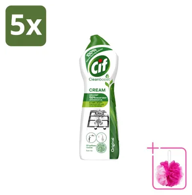 Produktbild von 5 x Cif Crème Cleanboost Original Scheuermilch - 750 ml - Sparpackung - 5 Stücke