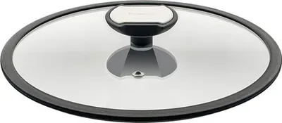 Image de Berndes Balance Couvercle en verre avec anneau en silicone, Verre spécial, Transparent / Noir, Ø 28 cm, 007828