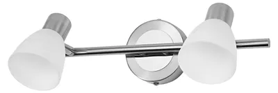 Produktbild von OSRAM LED Spot Vase Deckenstrahler 2x G9, Brushed Nickel, Chrom, Stahl, verstellbar, Glasdiffusor