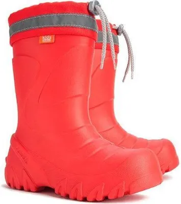 Produktbild von DEMAR Kinder Gummistiefel Winterstiefel Regenstiefel Kinderstiefel Gefüttert Rote 30/31