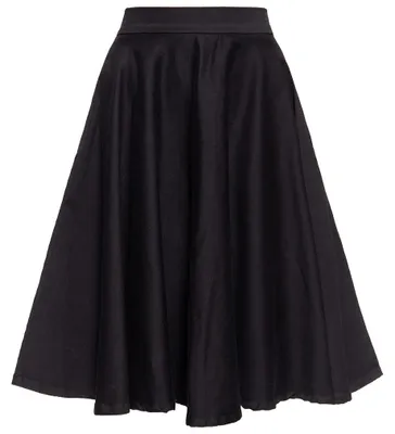 Produktbild von Queen Kerosin Denim Tellerrock - Full Circle Black XXL