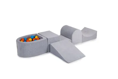 Produktbild von Schaumstoff Bausteine Kinder mit Bällebad - Softbausteine Baby