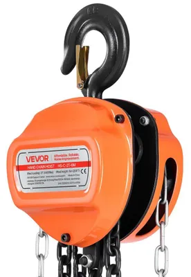 Productafbeelding van Handkettingtakel 2 Ton - 6 Meter Hefhoogte - G80 Gelegeerd Staal - Oranje