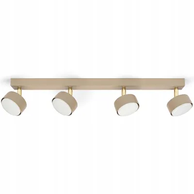 Produktbild von LUXOLAR Deckenleuchte 60 cm 4-flammig schwenkbar GX53 LED Beige Gold