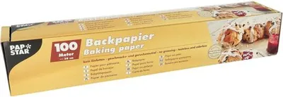 Produktbild von 6x PAPSTAR Backpapier Großverbraucherrolle 100 m x 38 cm braun in Faltschachtel