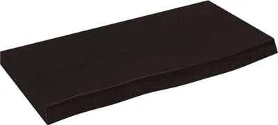 Obrázek produktu pro vidaXL Umyvadlová deska tmavě hnědá 60x30x(2-4)cm ošetřené masivní dřevo