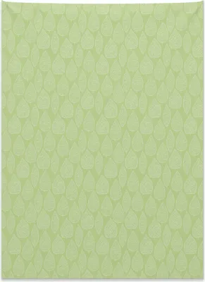 Produktbild von Abakuhaus Grün und Weiß Wandteppich, Stilisierte Blätter aus Weiches Mikrofaser Stoff Kein Verblassen Klare Farben Waschbar, 110 x 150 cm, Pistaziengrün Weiß