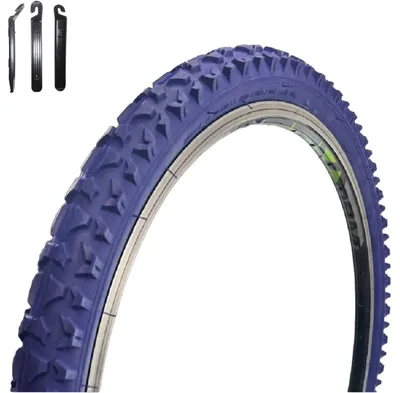 Produktbild von 1 x Roverstone Fahrradreifen 24 x 2,125 (57-507) Dunkelblau inkl. Reifenheber