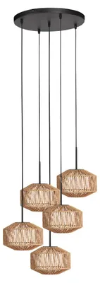 Produktbild von Hängeleuchte - natürlich schwarz - HaloSwap - metall seil - Ø 50cm - E27 - 4525ZW - Mexlite