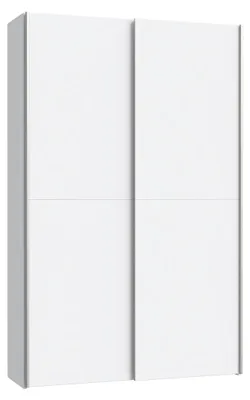 Produktbild von FORTE OZZULA Schrank 120, Mehrzweckschrank Weiß, Schwebetürenschrank, Staubsaugerschrank, Abstellraum Flurschrank Modern, 2-türig, 120 cm breit x