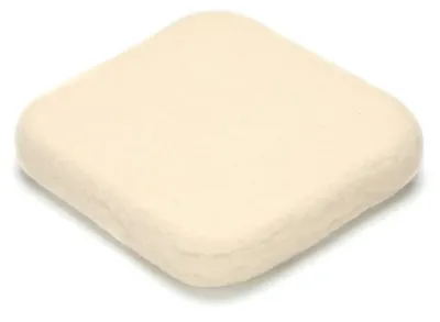Wollfilzmatte, 16,4 x 16,4 cm, weiß, für Nadelfilzprojekte