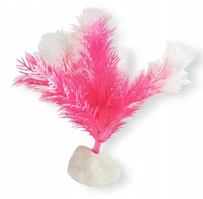 Image de Plante d'aquarium artificielle, 15 x 10 cm, modèle C7, malléable, socle en pierre naturelle 15 x 10 cm