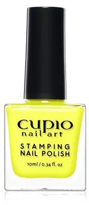 Produktbild von Cupio Stamping Nagellack - Neon Yellow 10ml