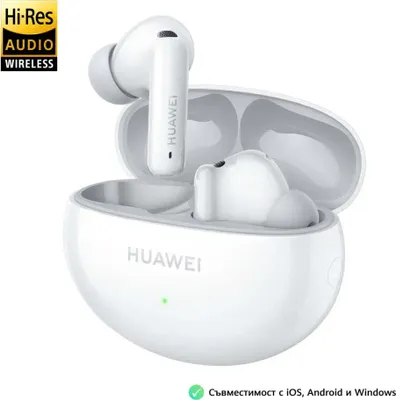 Zdjęcie produktu dla Huawei FreeBuds 6i, True Wireless Stereo (TWS), 14 - 40000 Hz, Połączenia/muzyka, 5,4 g, Zestaw słuchawkowy, Biały