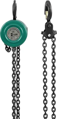 Produktbild von Manueller Kettenzug - Kettenflaschenzug - 2 t Tragfähigkeit - Hubhöhe 3 m - Industriequalität - Blau