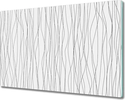 Produktbild von Herd-Abdeckplatte Glas Schneidebrett Ceranfeld-Abdeckung - 80x52 cm - Chaotische Linien