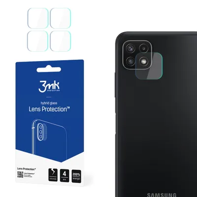 Produktbild von 3mk Hybridglas Lens Protection für Samsung Galaxy A22 5G Kamera Objektiv Kameralinse 0,16mm 6H (4 Stück)