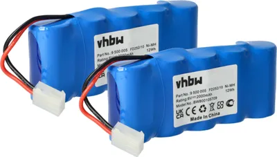 Produktbild von vhbw 2x Akku kompatibel mit Bosch Roll-Lift K10, K12 Schiebetorantrieb Torantrieb Drehtorantrieb (2000 mAh, 6 V, NiMH)