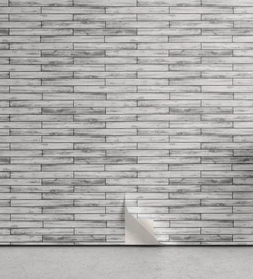 Image de ABAKUHAUS Papier peint amovible et adhésif pour la maison, parquet bois rétro, autocollant pour salon et cuisine, 33 cm x 90 cm, gris taupe