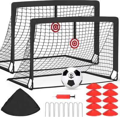 Produktbild von Fußballtor 120 x 90 cm, Fiberglasstangen, für Kinder, für den Garten