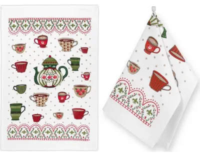Image de Essuie-tout - lot de 2 - 40x60 cm - Rouge,Vert