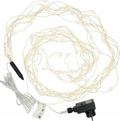 Zdjęcie produktu dla Świąteczne dekoracje świetlne - druty, 200 LED, ciepła biel