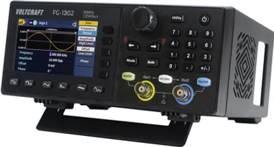 Immagine prodotto di VOLTCRAFT FG-1302 Funktionsgenerator netzbetrieben 1 µHz - 30 MHz 2-Kanal Arbiträr (VC-13082820)