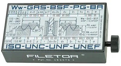 Produktbild von FORMAT ISO-Gewindeanzeiger, Messbereich:Alle Gewindebestimmungen, Maße:60 x 30 x 110 mm