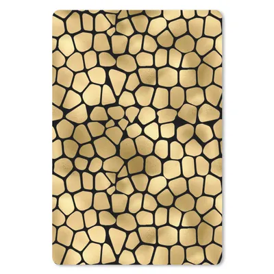Produktbild von MuchoWow® Mauspad Mousepad Muster - Formen - Gold 40x60 cm - Mousepads - Maus Mat - Pad - Mausunterlage - Schreibtisch Accesoire