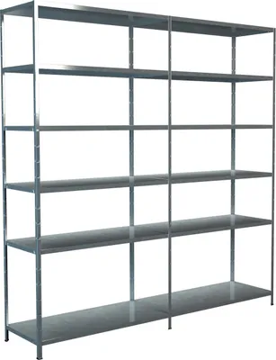 Produktbild von Steck-Grund-/ u 1 Anbauregal, 12 Böden, 2300x2200x500, verz.