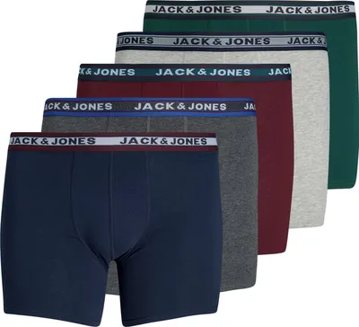 Produktbild von Jack&Jones 5er-Pack XXL Pants navy/grau/rot/grün