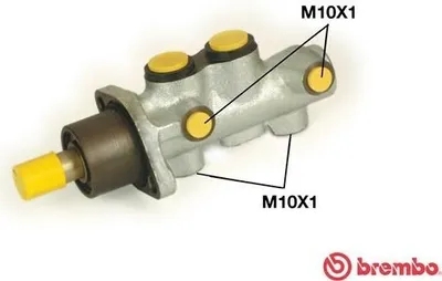 Produktbild von BREMBO M 23 025 Bremszylinder Hauptbremszylinder für FIAT Doblo Cargo (223) Doblo Kombi (119, 223)