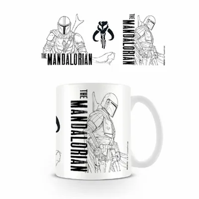 Produktbild von Pyramid International Star Wars The Mandalorian Tasse Line Art MG25721