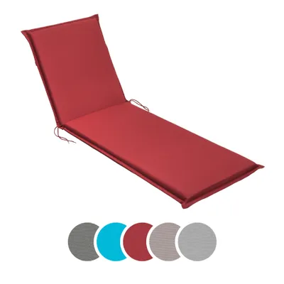 Immagine prodotto di sleepling - Cuscino per sdraio da giardino, cuscino per sdraio, 190 x 58 cm, spessore 6 cm, rosso