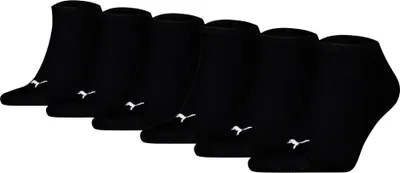 Produktbild von PUMA Uni Sneakersocken, 6er Pack - Sneaker Plain ECOM 6P, Logo, einfarbig Schwarz 35-38
