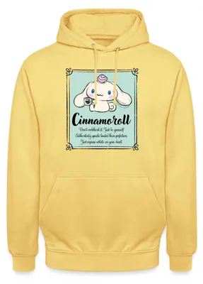 Produktbild von Spreadshirt Cinnamoroll Just Be Yourself Uni Hoodie, 3XL, Zitronengelb