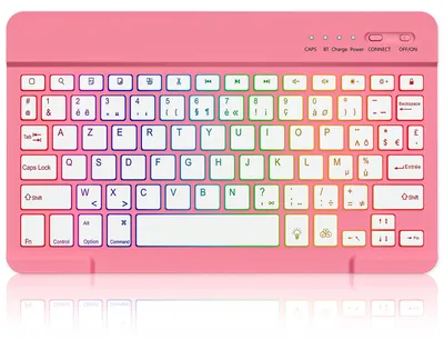 Productafbeelding van Bluetooth toetsenbord AZERTY lay-out voor iOS, Android en Windows