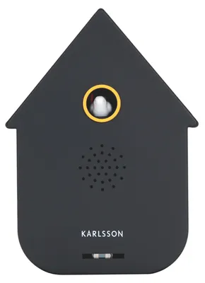 Obrázek produktu pro Nástěnné hodiny s kukačkou Moderní kukačka Karlsson KA6095BK, 12cm